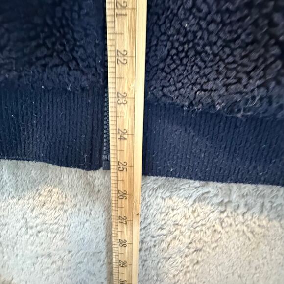 Original Penguin Men's Colorblock Fleece Full-Zip Bomber Jacket L Teddy Sherpa - Picture 12 of 12